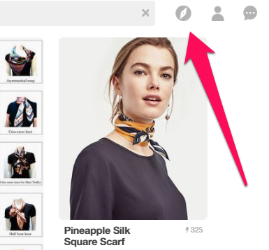 Pinterest's “Discover” section to discover trending products