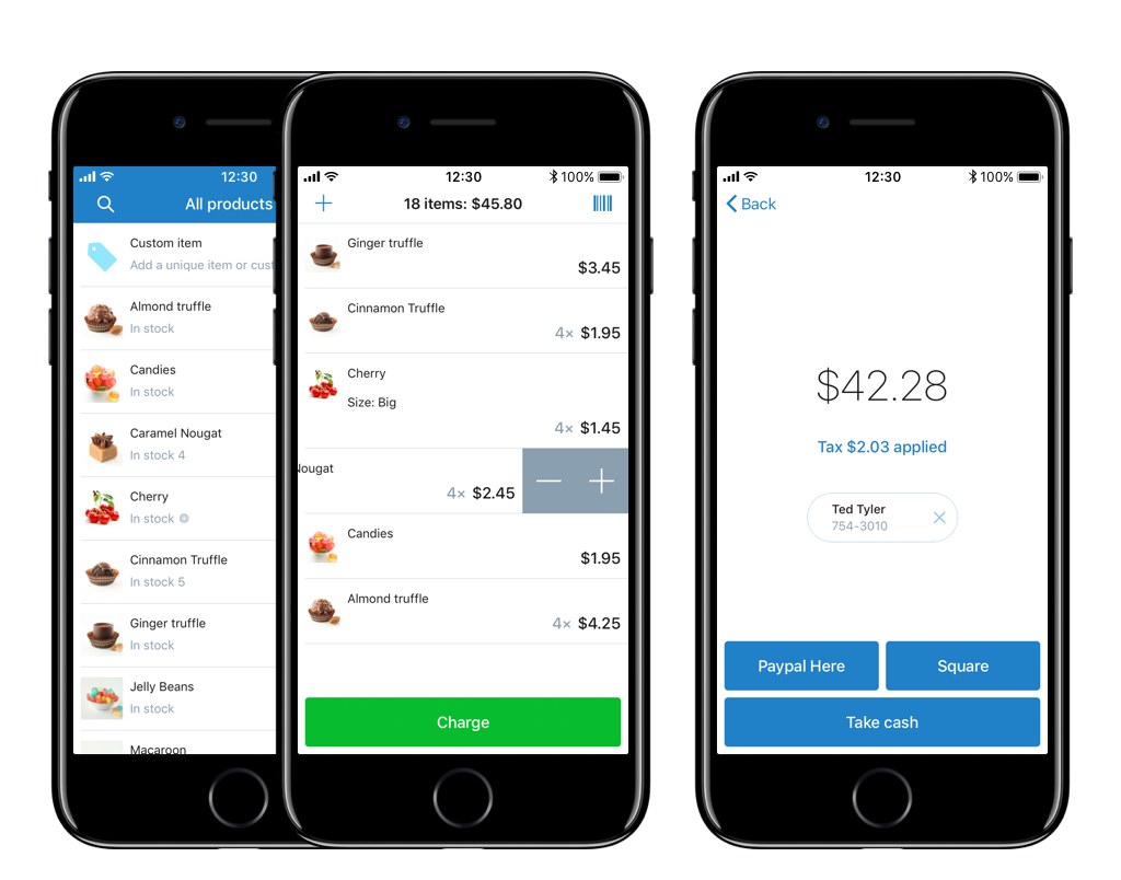 Accettare carte di credito tramite la vendita on the Go app