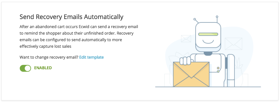 Automatic recovery emails