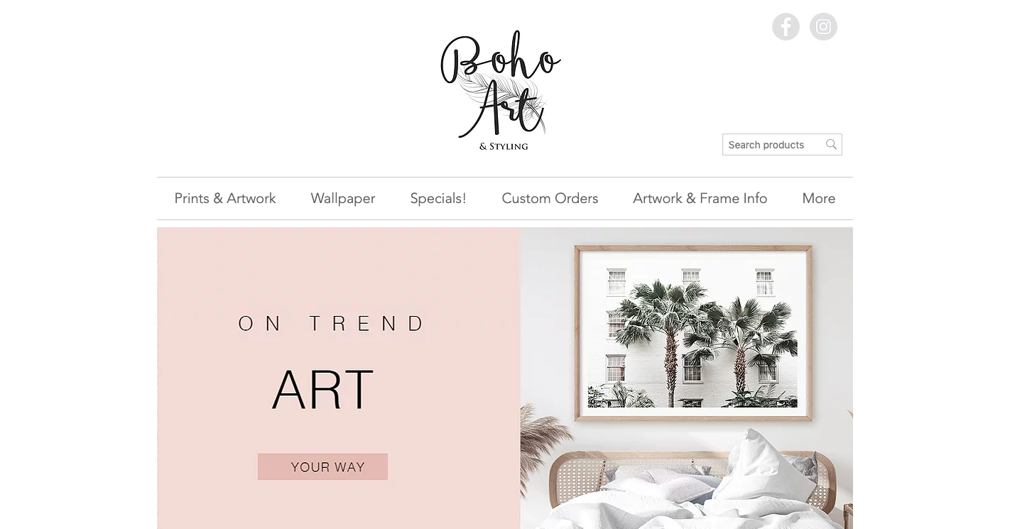 Boho Kunst Ecwid store