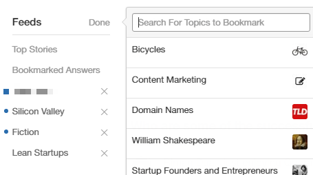 bookmarking topics