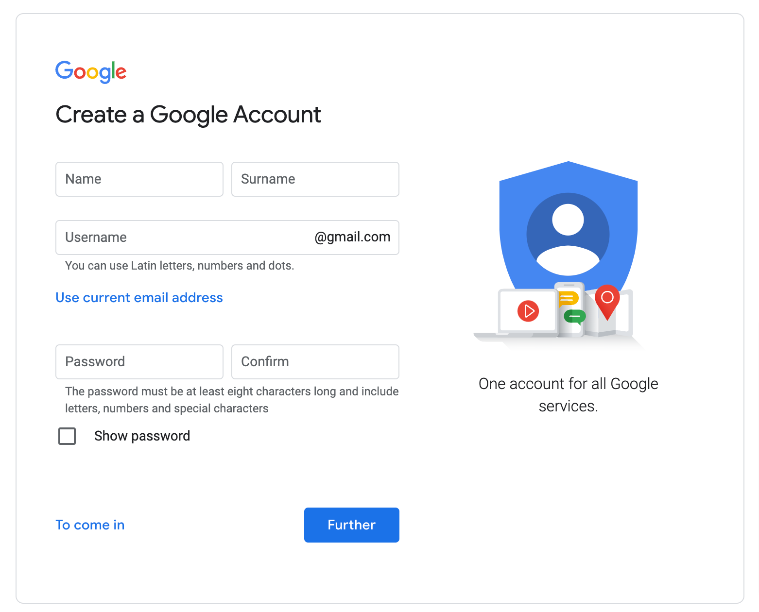 Create a Google Account