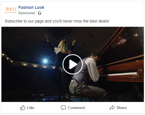 Facebook videoannonce