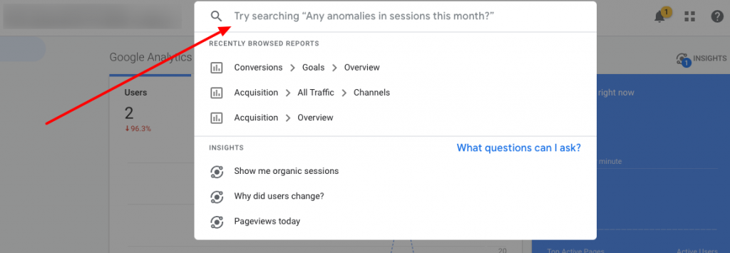 Google Analytics Answering Questions