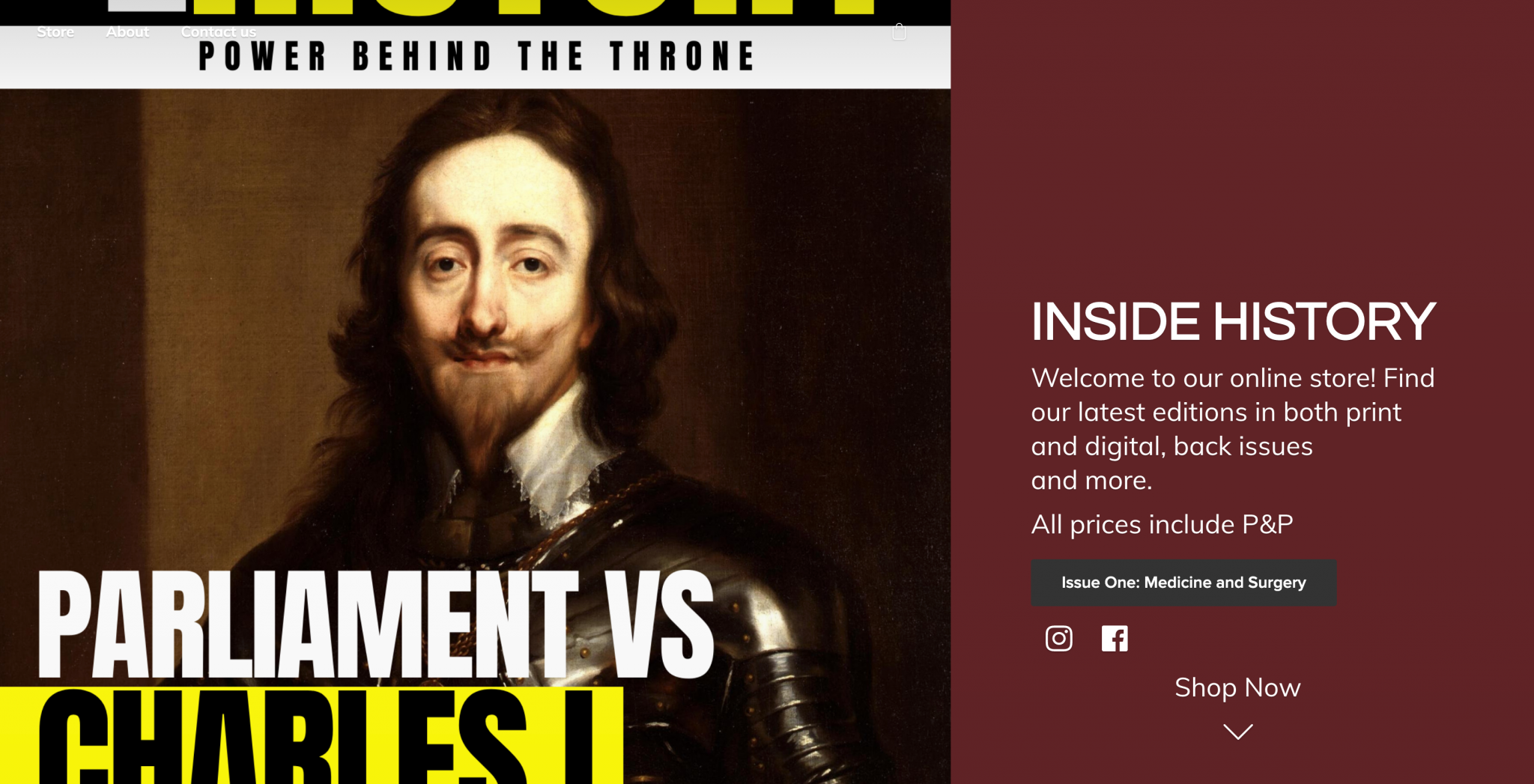 Inside history. History inside.