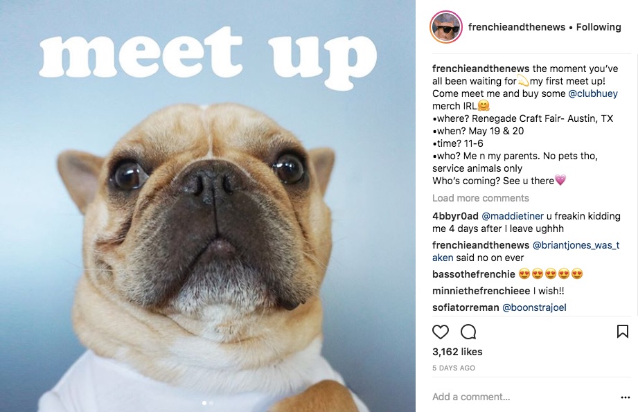 Meet with your followers in-person
