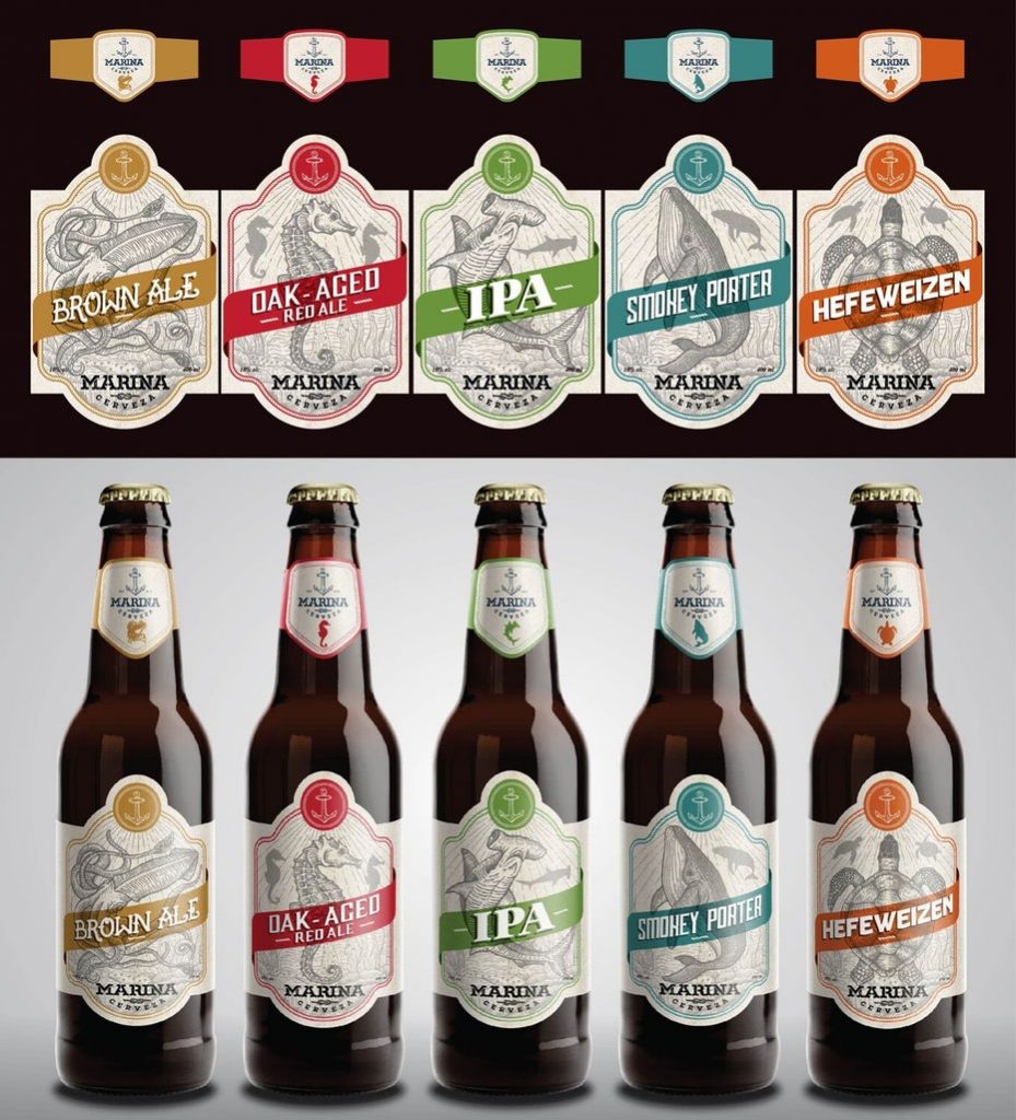 confezionamento della birra artigianale d'epoca di Marina