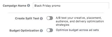 Facebook ad settings