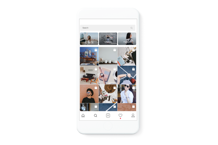 Selling on Instagram Explore section