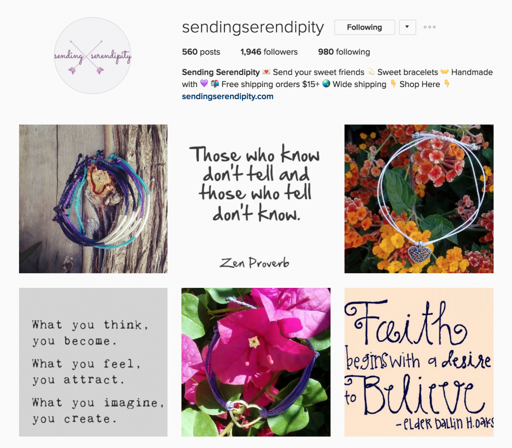 Sende Serendipity Instagram