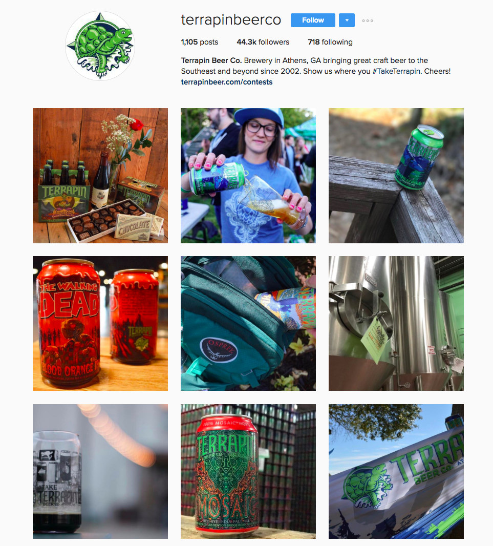 Terrapin Beer Instagram profile