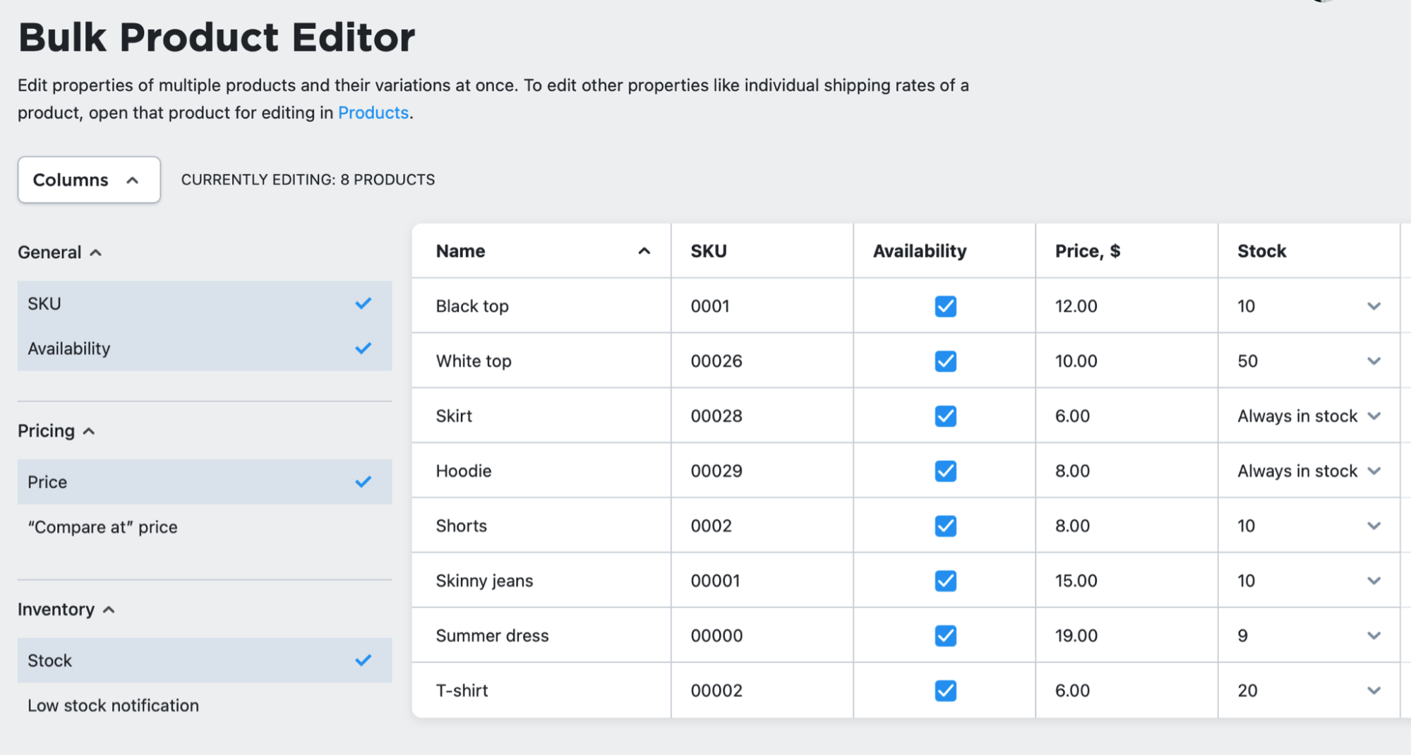 Product edit. Bulk product sync with google sheets. Bulk products. Samsung inventory. Product edit.