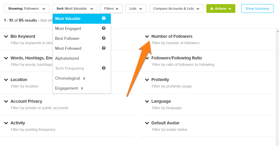 make a list of any followers who have between 1k 100k followers of their own include the account name followers following and bio url if any - top 10 most followed instagram accounts list