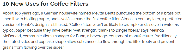 10 penggunaan baru untuk filter kopi