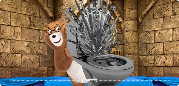 Реклама туалетной бумаги Charmin, которую компания разместила в соцсетях к выходу финального сезона “Игры престолов”