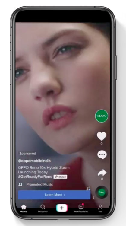 TopView реклама бренда OPPO