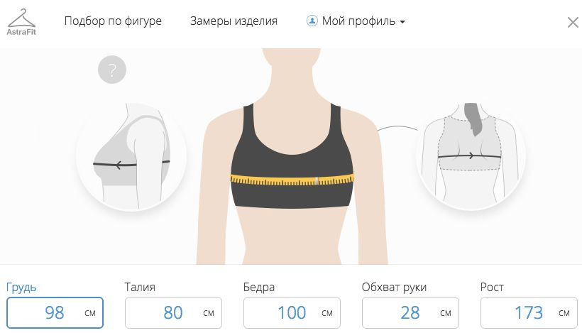 покупатель может увидеть, подойдет ли ему изделие, и получить четкие рекомендации
