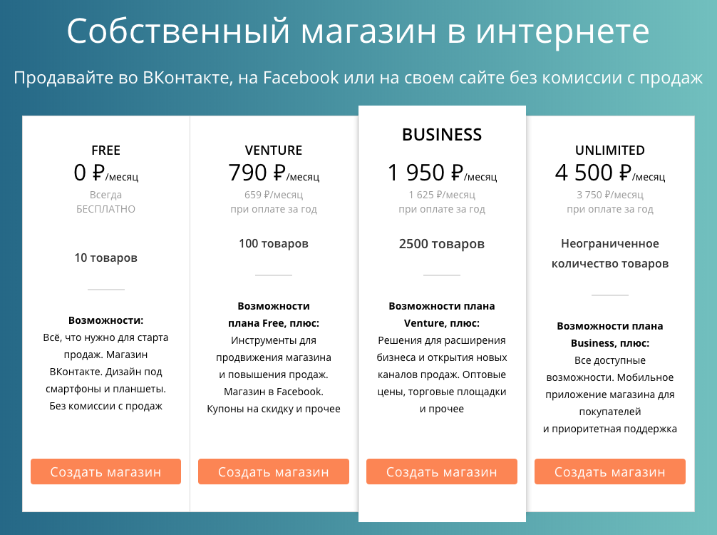 Стоимость магазина на Эквиде зависит от количества товаров, которые вы хотите на нём продавать, и дополнительных функций