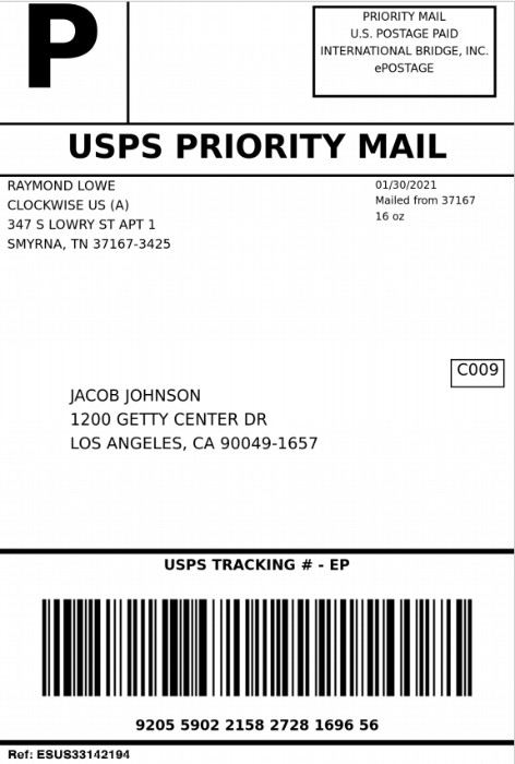 Shipping Label