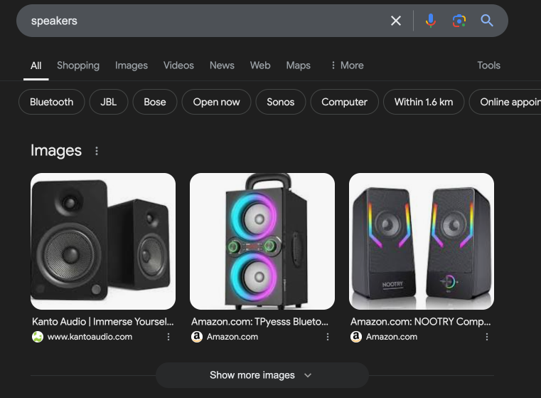 speakers Google Search