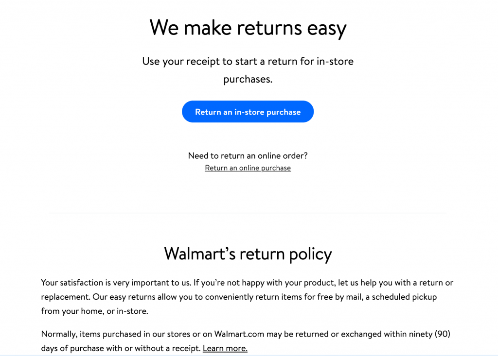 Return Policies